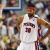 AUBURN HILLS, MI - APRIL 24:  Rasheed Wallace #30 of the Detroit Pistons looks on while playing the Cleveland Cavaliers in Game Three of the Eastern Conference Quarterfinals during the 2009 NBA Playoffs at the Palace of Auburn Hills on April 24, 2009 in A
