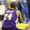 ORLANDO, FL - JUNE 14:  Kobe Bryant #24 of the Los Angeles Lakers rests for a moment in Game Five of the 2009 NBA Finals against the Orlando Magic on June 14, 2009 at Amway Arena in Orlando, Florida. The Lakers won 99-86.  NOTE TO USER:  User expressly ac