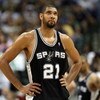 DALLAS - APRIL 25:  Forward Tim Duncan #21 of the San Antonio Spurs during play against the Dallas Mavericks in Game Four of the Western Conference Quarterfinals during the 2009 NBA Playoffs at American Airlines Center on April 25, 2009 in Dallas, Texas. 