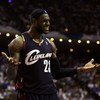 ORLANDO, FL - MAY 30:  LeBron James #23 of the Cleveland Cavaliers reacts after a play against the Orlando Magic in Game Six of the Eastern Conference Finals during the 2009 Playoffs at Amway Arena on May 30, 2009 in Orlando, Florida. NOTE TO USER: User e