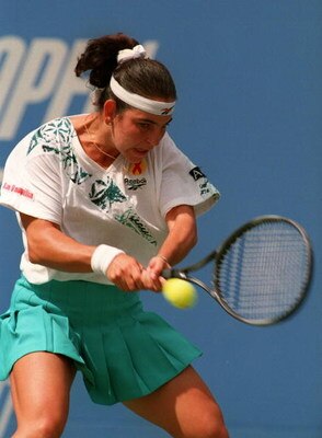2 SEP 1994:  ARANTXA SANCHEZ VICARIO OF SPAIN THE NUMBER 2 SEED ON HER WAY TO DEFEATING SANDRA CECCHINI AT THE 1994 US OPEN IN FLUSHING MEADOWS, NEW YORK .  Mandatory Credit: Clive Brunskill/ALLSPORT