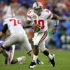 GLENDALE, AZ - JANUARY 08:  Quarterback Troy Smith #10 of the Ohio State Buckeyes scrambles with the ball against the Florida Gators during the 2007 Tostitos BCS National Championship Game at the University of Phoenix Stadium on January 8, 2007 in Glendal