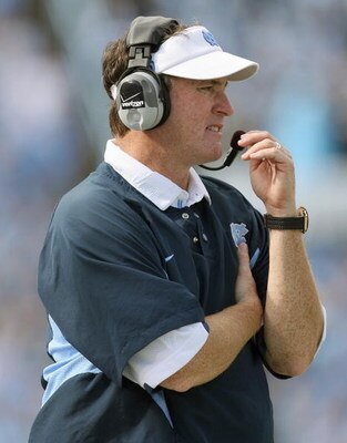 CHAPEL HILL - OCTOBER 25: Head coach Butch Davis of the North Carolina Tar Heels watches the action during the game against the Boston College Eagles at Kenan Stadium on October 25, 2008 in Chapel Hill, North Carolina. (Photo by: Streeter Lecka/Getty Imag