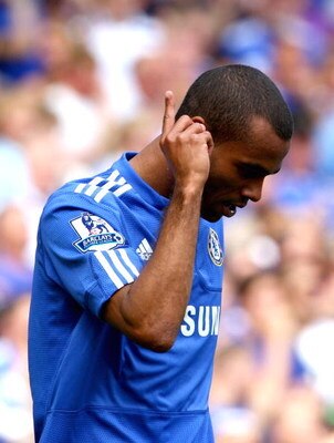 LONDON, ENGLAND - AUGUST 29:  Ashley Cole of Chelsea celebrates scoring the third goal  during the Barclays Premier League match between Chelsea and Burnley at Stamford Bridge on August 29, 2009 in London, England.  (Photo by Phil Cole/Getty Images)