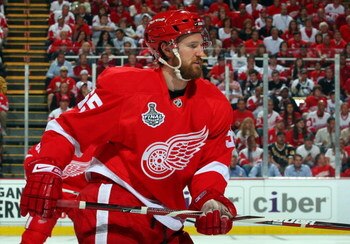 DETROIT - JUNE 12:  Niklas Kronwall #55 of the Detroit Red Wings skates against the Pittsburgh Penguins during Game Seven of the 2009 NHL Stanley Cup Finals at Joe Louis Arena on June 12, 2009 in Detroit, Michigan.  (Photo by Jim McIsaac/Getty Images)