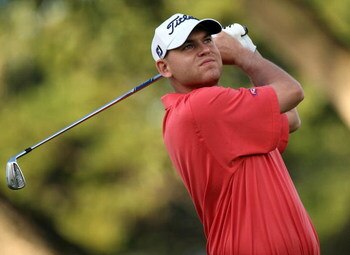 HONOLULU - JANUARY 15:  Bill Haas  hits a shot during the first round of the Sony Open at Waialae Country Club on January 15, 2009 in Honolulu, Hawaii.  (Photo by Sam Greenwood/Getty Images)