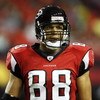 ATLANTA - AUGUST 29:  Tight end Tony Gonzalez #88 of the Atlanta Falcons takes a breather during pre-game warmups before the game against the San Diego Chargers at the Georgia Dome on August 29, 2009 in Atlanta, Georgia.  The Falcons beat the Chargers 27-