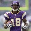 IRVING - AUGUST 28:  Sidney Rice #18 of the Minnesota Vikings warms up before a preseason game against the Dallas Cowboys on August 28, 2008 at Texas Stadium in Irving, Texas.  The Cowboys won 16-10.  (Photo by Brian Bahr/Getty Images)