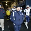 ORCHARD PARK, NY - DECEMBER 28:  Head coach Bill Belichick of the New England Patriots walks toward the field before the game against the Buffalo Bills on December 28, 2008 at Ralph Wilson Stadium in Orchard Park, New York. (Photo by Rick Stewart/Getty Im