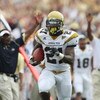 CHESTNUT HILL, MA - SEPTEMBER 6:  Running back Jonathan Dwyer #21 of the Georgia Tech Yellow Jackets runs with the ball during their game against the Boston College Eagles on September 6, 2008 at Alumni Stadium in Chestnut Hill, Massachusetts. The Yellow 