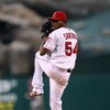 ANAHEIM, CA - AUGUST 11:  Pitcher Ervin Santana #54 of the Los Angeles Angels of Anaheim throws a pitch against the Tampa Bay Rays on August 11, 2009 at Angel Stadium in Anaheim, California.  Santana pitched a complete game shutout as the Angels won 6-0. 
