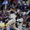 LOS ANGELES, CA - JUNE 10:  Edgar Gonzalez #2 of the San Diego Padres bats against the Los Angeles Dodgers on June 10, 2009 at Dodger Stadium in Los Angeles, California.  The Padres won 3-1.  (Photo by Stephen Dunn/Getty Images)
