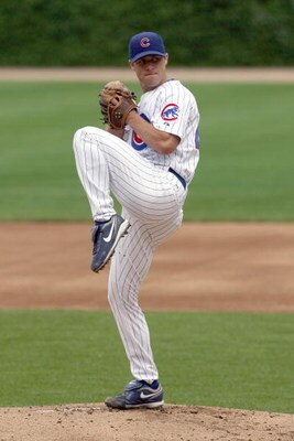 CHICAGO - JULY 26: Rich Harden #40 of the Chicago Cubs delivers the pitch during the game against the Cincinnati Reds on July 26, 2009 at Wrigley Field in Chicago, Illinois. (Photo by Jonathan Daniel/Getty Images) 
