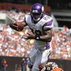 CLEVELAND - SEPTEMBER 13:  Adrian Peterson #28 of the Minnesota Vikings is hit by D'Qwell Jackson #52 of the Cleveland Brwons at Cleveland Browns Stadium on September 13, 2009 in Cleveland, Ohio.  (Photo by Matt Sullivan/Getty Images)