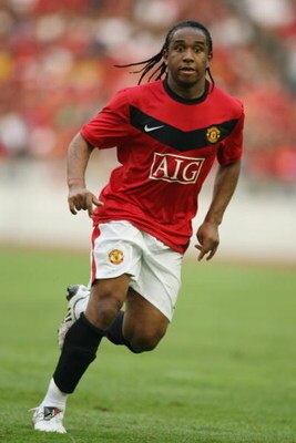 KUALA LUMPUR, MALAYSIA - JULY 18: Anderson of Manchester United runs into space during the pre-season friendly match between Manchester United and Malaysia XI at the Bukit Jalil National Stadium on July 18, 2009 in Kuala Lumpur, Malaysia. (Photo by Stanle