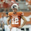 AUSTIN, TX - SEPTEMBER 5:  Quarterback Colt McCoy #12 of the Texas Longhorns looks on during their game against the Louisiana Monroe Warhawks on September 5, 2009 at Darrell K Royal-Texas Memorial Stadium in Austin, Texas. The Longhorns defeated the Warha