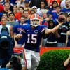 GAINESVILLE, FL - SEPTEMBER 12:  Tim Tebow #15 of the Florida Gators attempts a pass during the game against the Troy Trojans at Ben Hill Griffin Stadium on September 12, 2009 in Gainesville, Florida.  (Photo by Sam Greenwood/Getty Images)