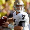 ANN ARBOR, MI - SEPTEMBER 12:  Quarterback Jimmy Clausen #7 of Notre Dame drops back to pass against Michigan at Michigan Stadium on September 12, 2009 in Ann Arbor, Michigan.  (Photo by Domenic Centofanti/Getty Images)